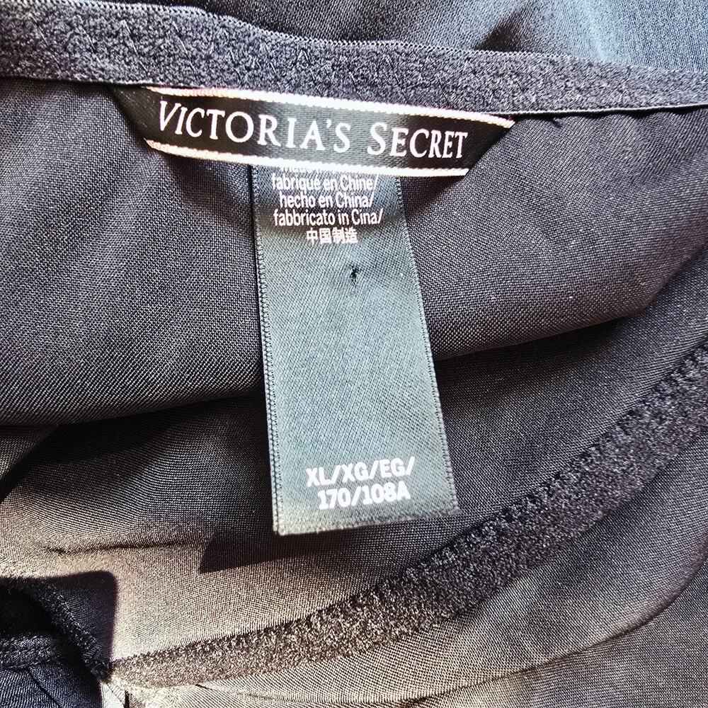 Victoria's Secret Bustier Black Satin Sexy Jumpsuit Women's Size XL - Picture 9 of 10